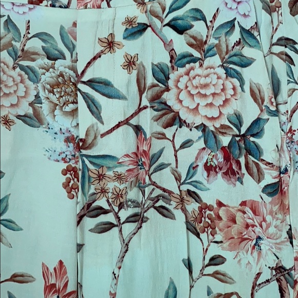 Zara Floral Wide Leg Pant - Picture 2 of 2